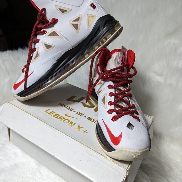 Nike LeBron x + Men\'s white Red Black Size 9 main image 14